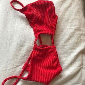 Frankies Bikinis Red Top